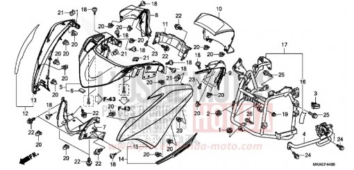 CAPOT AVANT NC750DJ de 2018